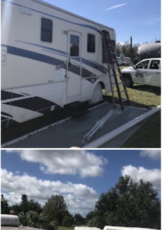 RV roof repair and reseal work